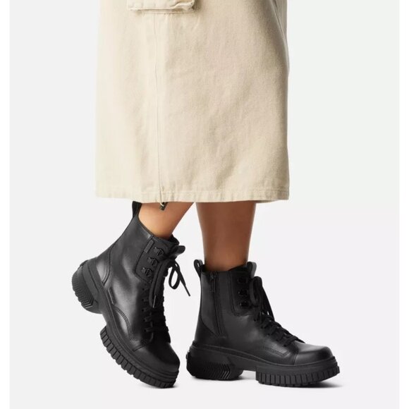 Sorel Shoes - 🆕SOREL Ona Ave Lace Up Waterproof Leather Boot Black 9
